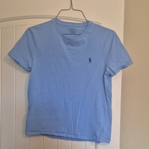 Polo by Ralph Lauren Light Blue Short Sleeve Tee with Navy Pony